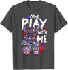 Halloween Gifts & Halloween Shirts by NLTS Scary Killer Teddy Bear Pastel Goth Style Creepy Kawaii T-Shirt - Dark Heather Grey