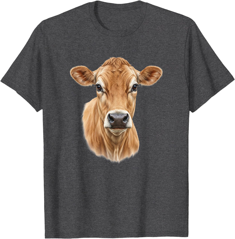 Dairy Jersey Cow Jersey Cow T-Shirt - Dark Heather Grey