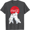 Coca-Cola Christmas Polar Bears Classic Logo T-Shirt - Dark Heather Grey