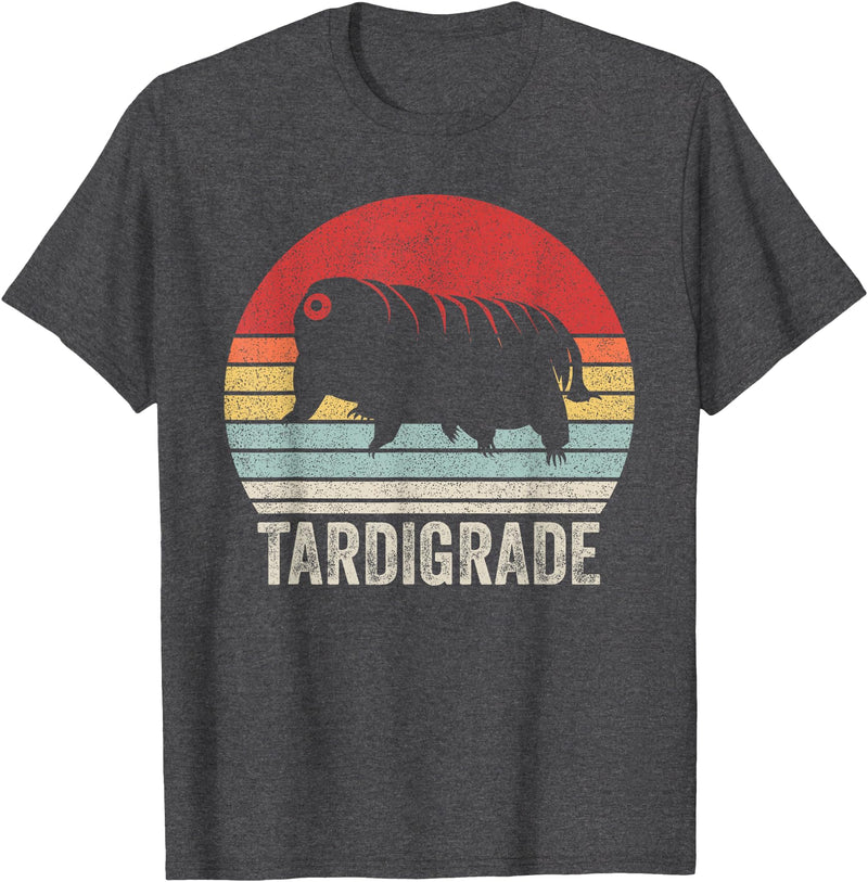 Catch Some Rays Vintage Retro Tardigrade Microbiology Water Bear T-Shirt - Dark Heather Grey