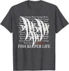 Pinoy Angelfish, Fish Keeping Hobby Aquarist Gifts Water Change Repeat Fish Keeper Life, Tropical Angelfish T-Shirt - Dark Heather Grey