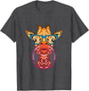 BoredKoalas Giraffe Giraffe Glases Bubblegum Funny Animal Chewing Gum Girls T-Shirt - Dark Heather Grey