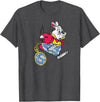 Alice in Wonderland - Late White Rabbit T-Shirt in Dark Heather Grey
