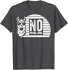 Teetro No Probllama Cool Llama Sunglasses Humor Animal T-Shirt - Dark Heather Grey