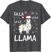Funny Christmas Llama Shirts FA La La Llama Shirt Women Men Kids Funny Llama Christmas T-Shirt - Dark Heather Grey