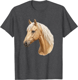 Palomino Horse Designs Palomino Horse T-Shirt - Dark Heather Grey