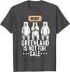 Greenland is not for sale Merch Greenland is not for Sale Polar Bear Greenland Denmark T-Shirt - Dark Heather Grey