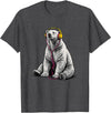 Arctic Wildlife Music Lover Designs Polar Bear Headphones Music Lover Funny Arctic DJ T-Shirt - Dark Heather Grey