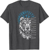 Nordic Valor, Viking Visions, Berserk til Valhalla Valhalla & Viking Compass - Nordic Bear Design T-Shirt - Dark Heather Grey