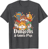 Not Your Everyday Merch Dungeons and Guinea Pigs Parody T-Shirt - Dark Heather Grey