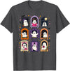 Cozy Spooky Aesthetic And Halloween Vibes Cute Halloween Kawaii Ghosts Spooky Season Costumes Fall T-Shirt - Dark Heather
