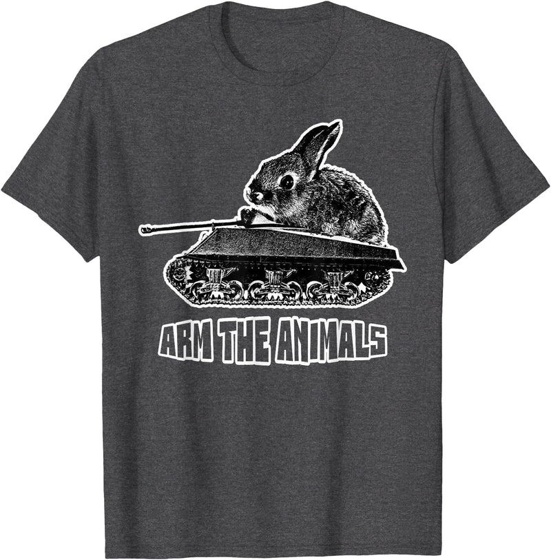 Cute Rabbit Lover Bunny Graphic Tank Top in Dark Heather Grey