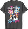 Bear Balloons Boy Or Girl Baby Gender Reveal Tee Bears Pink Or Blue Mimi Loves You Gender Reveal T-Shirt - Dark Heather Grey
