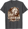 Happy Catholics St Corbinian German Saints German Catholic Bear T-Shirt - Dark Heather Grey