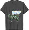Vintage Animals Designs Vintage Cow T-Shirt - Dark Heather Grey