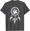 Indigenous Native American For Men Traditional Dreamcatcher Women Bear Native American T-Shirt - Dark Heather Grey