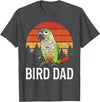 Green Cheek Conure Shirt & Green Cheek Conure Gift Green Cheek Conure Parrot Bird Dad T-Shirt - Dark Heather Grey