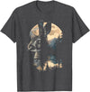 Rabbit Mountain Landscape Nature Wildlife T-Shirt in Dark Heather Grey