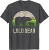 Lolo Bear Gifts & Shirts From Grandchildren Funny Filipino Grandpa Shirts From Grandkids, Cub Lolo Bear T-Shirt - Dark Heather Grey
