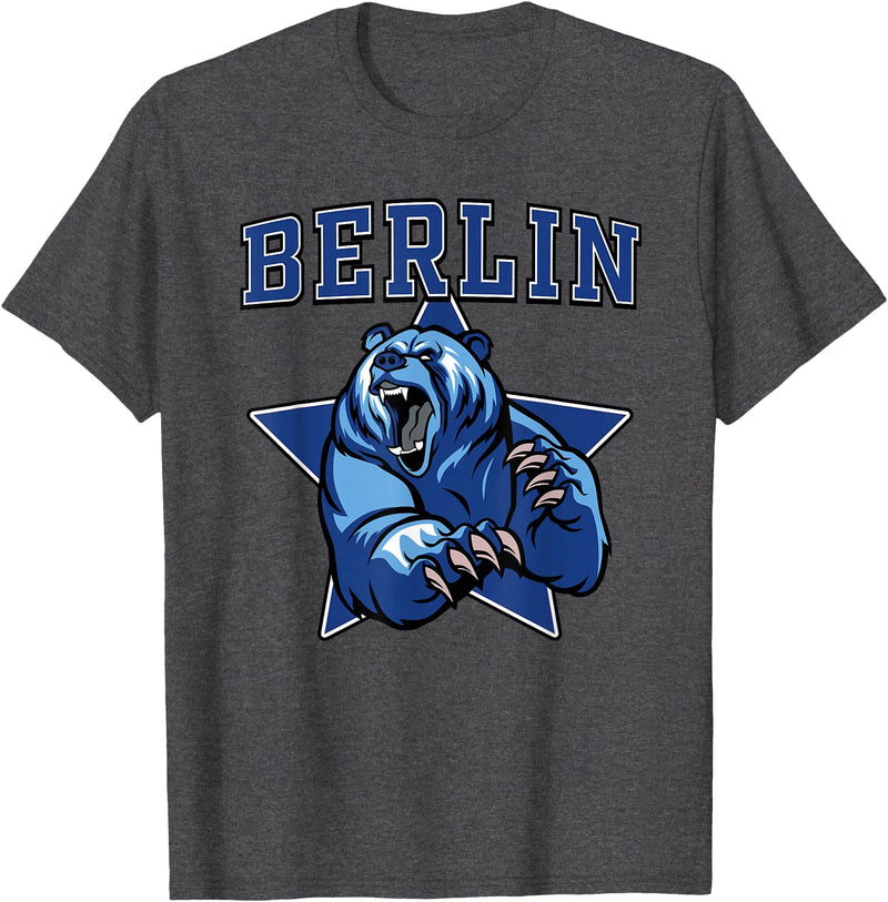 High School Team Spirit MVP Berlin Sports Berlin Bears High School Team Spirit T-Shirt - Dark Heather Grey