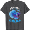 Betta Fish Shirts & Gifts for Boys Boys Betta Fish T-Shirt - Dark Heather Grey