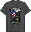 Great Smoky Mountains National Park Souvenirs Gatlinburg Tennessee Souvenirs Bears Gifts TN American Flag T-Shirt - Dark Heather Grey