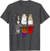 Rabbit Halloween Reflect Mirror Bunnies T-Shirt in Dark Heather Grey