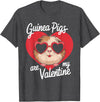 Funny Guinea Pig Lover Apparel for Kids Women Guinea Pigs Are My Valentine Cute Rodent Valentines Day T-Shirt - Dark Heather Grey