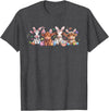 Highland Cow Easter Day Tee Women Highland Cow Bunny Easter Day Cute Cow Easter Day T-Shirt - Dark Heather Grey