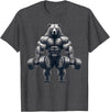 Bear Powerlifting Weightlifting Gym Apparel Bear Powerlifting Weightlifting Gym Workout T-Shirt - Dark Heather Grey