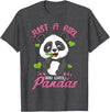 Panda Shirt & Tees Just A Girl Who Loves Pandas Shirt for Girls T-Shirt - Dark Heather Grey