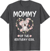 Koala Bear Birthday Party Theme Supplies Air 1st First Birthday Koala Bear Mommy Of The Birthday Girl T-Shirt - Dark Heather Grey