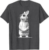 Cool Easter Bunny Sunglasses Funny Easter Outfit for Boy Men T-Shirt in Dark Heather Grey