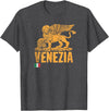 T-ShirtManiak Venezia Leone San Marco Italian lion Venice Italy Italy T-Shirt - Dark Heather Grey