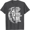 Philippians 4:13 Christian Jesus Lion Father Dad Christian Verse Lion Philippians 4:13 I Can Do All Things T-Shirt - Dark Heather Grey