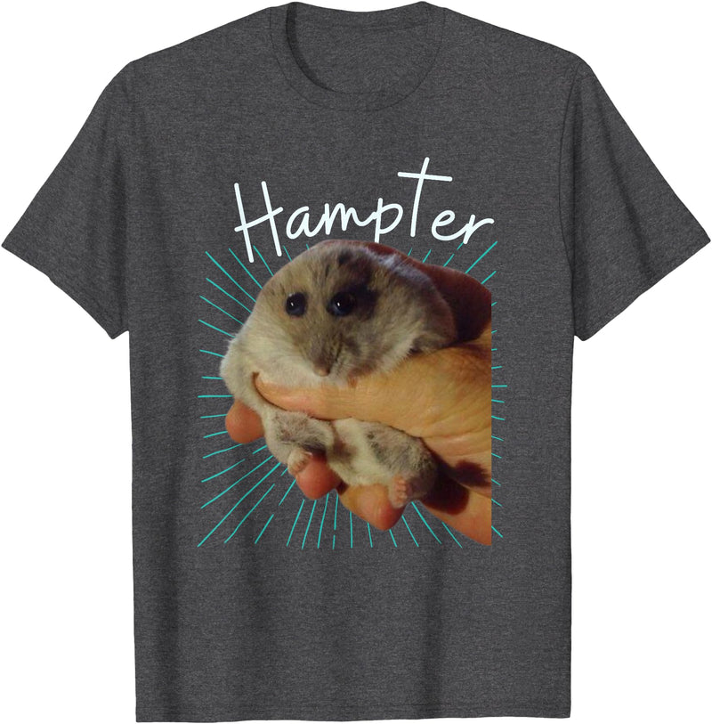 Cute and Funny Hampter Hamster Dunk Meme Pet Owners T-Shirt - Dark Heather Grey