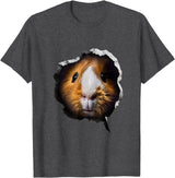 Guinea Pig Face Design Guinea Pig Face T-Shirt - Dark Heather Grey