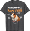 Guinea Pig Lovers Guinea Pig Tees Guinea Pig Shirt Anatomy Of A Furry Potato Guinea Pig Funny T-Shirt - Dark Heather Grey