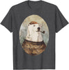 Polar bear Sailor Oil paint Inspired Cool Captain Polar Bear T-Shirt - Dark Heather Grey