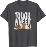 Picadilly Printables Guinea Pigs Guinea Pig Tough Wheek Brown & Cream Guinea Pig Pet T-Shirt - Dark Heather Grey