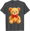 Teddy Bear Accessories Gifts Women Men Kids Teddy Bear Cute Teddy Bear Lover Illustration Graphic Design T-Shirt - Dark Heather Grey