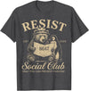 Bear Penguin Flippers Up Tees Bears Penguins Resist Social Club Only You Can Prevent T-Shirt - Dark Heather Grey