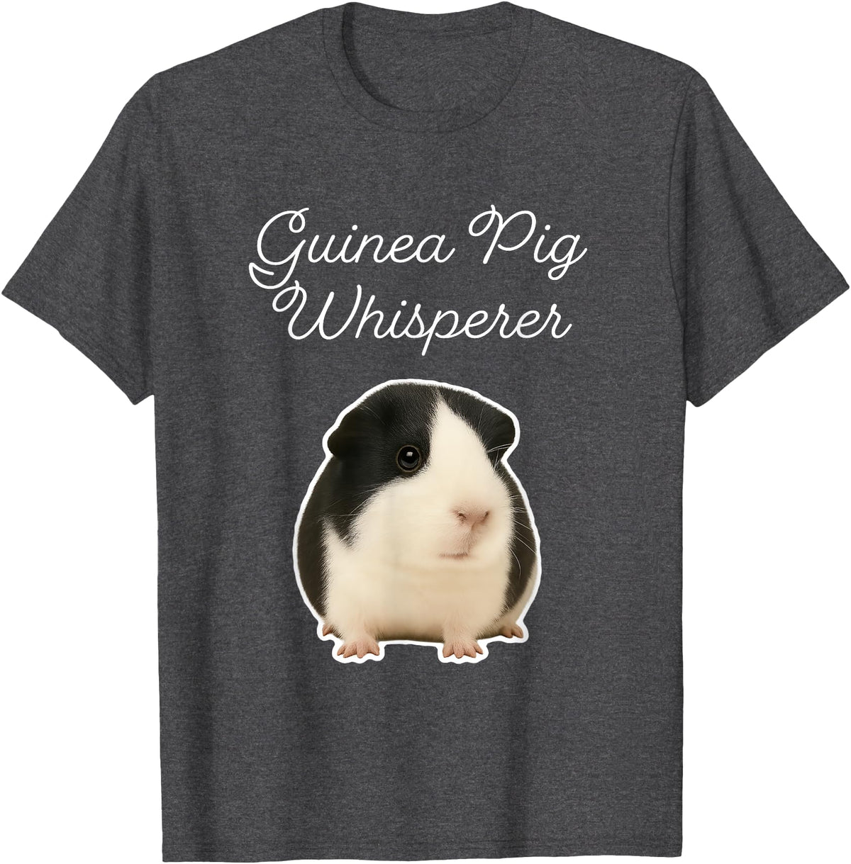 Miller Sye Guinea Pig Whisperer - American Guinea Pig T-Shirt - Dark Heather Grey