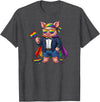 LGBTQ Pig Lovers Costume for Boy Girl Funny Pig LGBT Rainbow Lesbian Gay Pride Women Men T-Shirt - Dark Heather Grey
