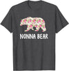 Grandparents Tees By Luna Nonna Bear Floral T-Shirt T-Shirt - Dark Heather Grey