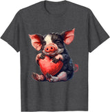 Kune Kune Pig Accessories & KuneKune Clothes Kune Kune Pig for Women Baby Kune Kune Girl Kune Kune Pig T-Shirt - Dark Heather Grey