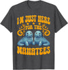 Manatee Sea Cows Apparels I'm Just Here For The Manatees Manatees Lover Sea Cows T-Shirt - Dark Heather Grey