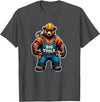 Jay Moe Design I Love Muscle Bear Funny Gay Big Tools LGBTQ Pride Vintage T-Shirt - Dark Heather Grey