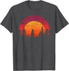 The Wilderness Reflection merch Retro Wilderness Bear Trees Reflection Outdoor Forest T-Shirt - Dark Heather Grey
