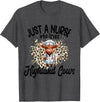 Unique Must Have NURSE HIGHLAND COW Lover Line Just a Nurse who loves Highland Cows Scottish Scotland T-Shirt - Dark Heather